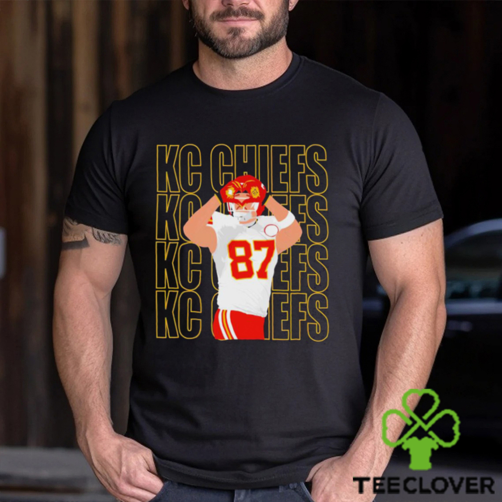 Kansas City Chiefs Player 87 Travis Kelce Heart Hands Shirt Kansas City Chiefs Player 87 Travis Kelce Heart Hands Shirt