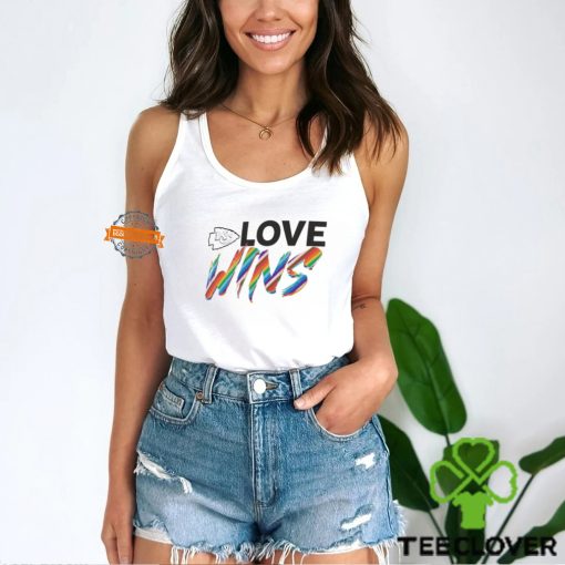 Kansas City Chiefs Pride Love Wins 2024 Shirt