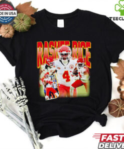 Kansas City Chiefs Rashee Rice No. 4 graphic shirt 1 Kansas City Chiefs Rashee Rice No. 4 graphic shirt