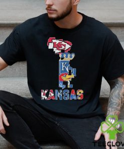 Kansas City Chiefs Royals Jayhawks Sports Teams Map 2024 T Shirt 1 Kansas City Chiefs Royals Jayhawks Sports Teams Map 2024 T Shirt