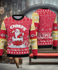 Kansas City Chiefs Santa Claus Pattern Ugly Christmas Sweater