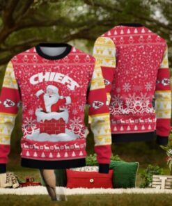 Kansas City Chiefs Santa Claus Pattern Ugly Christmas Sweater