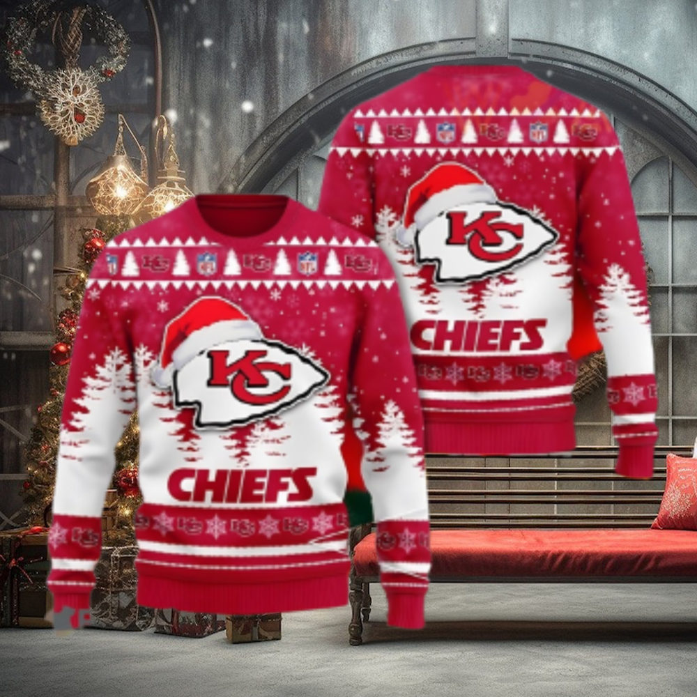 Kansas City Chiefs Santa Spirit Ugly Christmas Sweater Kansas City Chiefs Santa Spirit Ugly Christmas Sweater