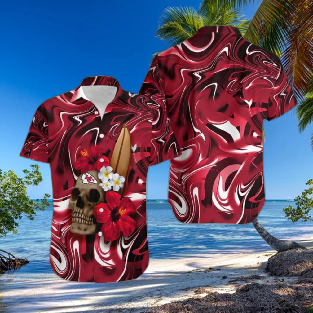 Kansas City Chiefs Women's Hawaiian Shirt - Teeclover