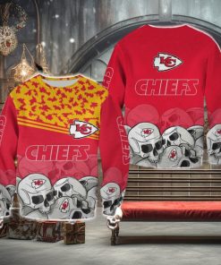 Kansas City Chiefs Skull Choir Halloween Ugly Sweater For Men And Women Gift Christmas