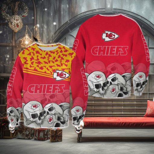 Kansas City Chiefs Skull Choir Halloween Ugly Sweater For Men And Women Gift Christmas