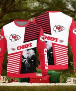 Kansas City Chiefs Skull Pattern Ugly Christmas Sweater