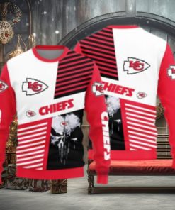 Kansas City Chiefs Skull Pattern Ugly Christmas Sweater