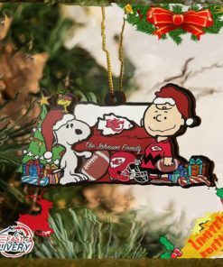 Kansas City Chiefs Snoopy NFL Sport Ornament Custom Your Family Name