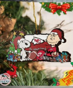 Kansas City Chiefs Snoopy NFL Sport Ornament Custom Your Family Name