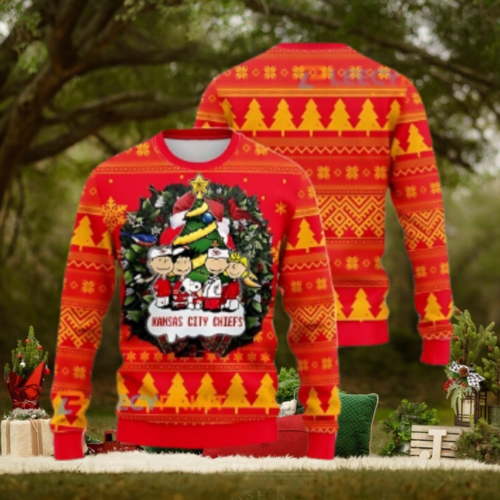 Kansas City Chiefs Snoopy The Peanuts Friends Ugly Christmas Sweater Kansas City Chiefs Snoopy The Peanuts Friends Ugly Christmas Sweater