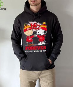Kansas City Chiefs Snoopy and Charlie Brown forever not just when we win go Chiefs hoodie, sweater, longsleeve, shirt v-neck, t-shirt