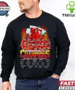 Kansas City Chiefs Squad 2024 Super Bowl LVIII Champions Signature T Shirt
