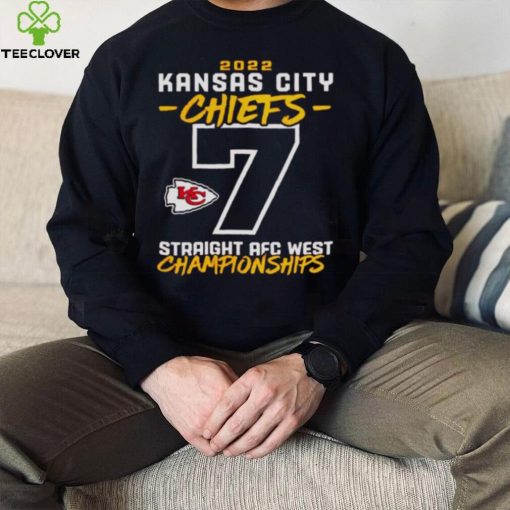 Kansas City Chiefs Straight AFC West Division Championships 2022 Shirt