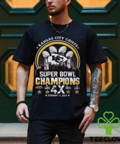 Kansas City Chiefs Super Bowl Champions 4x February 11 2024 hoodie, sweater, longsleeve, shirt v-neck, t-shirt