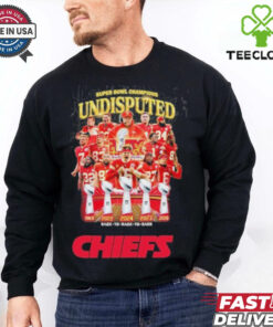 Kansas City Chiefs Super Bowl LIX Champions Undisputed Back 2 Back 2 Back Shirt