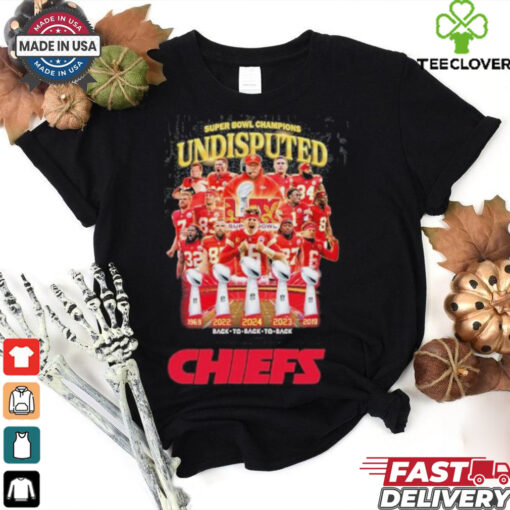Kansas City Chiefs Super Bowl LIX Champions Undisputed Back 2 Back 2 Back Shirt