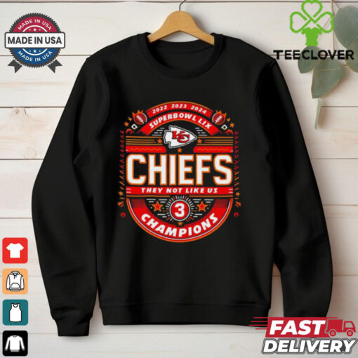 Kansas City Chiefs Super Bowl LIX Champions they not like us shirt