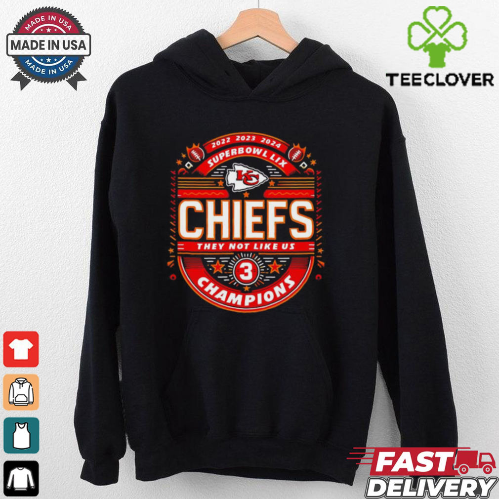 Kansas City Chiefs Super Bowl LIX Champions they not like us shirt Kansas City Chiefs Super Bowl LIX Champions they not like us shirt