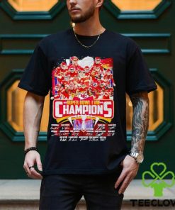Kansas City Chiefs Super Bowl LVIII Champions signatures shirt
