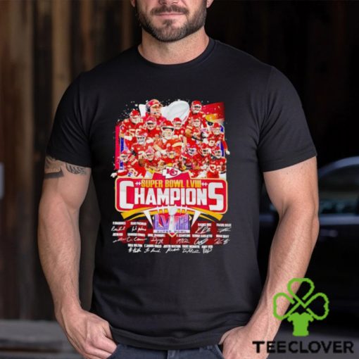 Kansas City Chiefs Super Bowl LVIII Champions signatures shirt