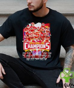Kansas City Chiefs Super Bowl LVIII Champions signatures shirt