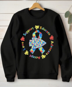 Kansas City Chiefs Support Educate Advocate Accept Love Shirt
