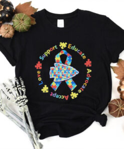 Kansas City Chiefs Support Educate Advocate Accept Love Shirt