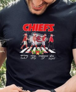 Kansas City Chiefs Team Abbey Road Christmas Signatures Shirt