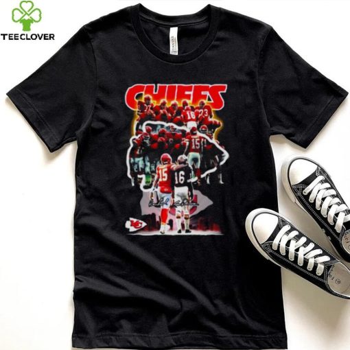 Kansas City Chiefs Team Players city signatures Champions 2022 shirt