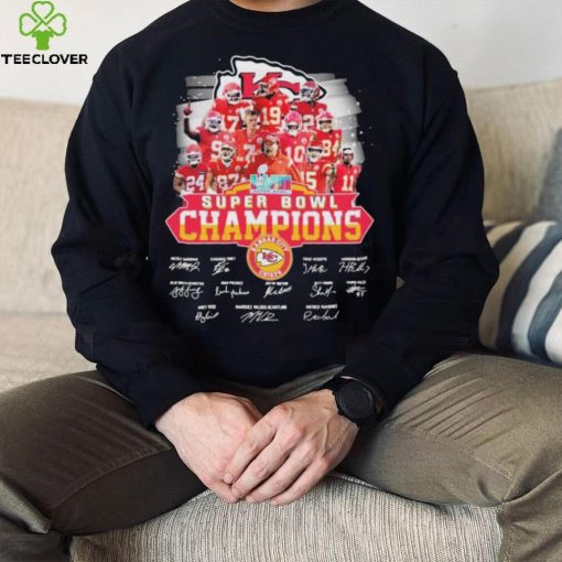 Kansas City Chiefs Team Super Bowl Lvii Champions Signatures Shirt