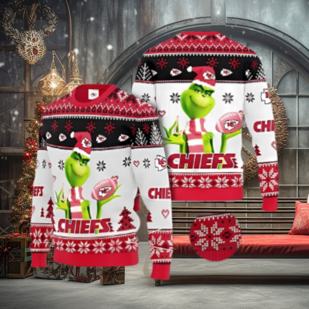 Kansas City Chiefs The Grinch Gift Ugly Christmas Sweater Kansas City Chiefs The Grinch Gift Ugly Christmas Sweater