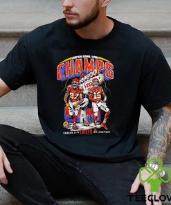 Kansas City Chiefs Travis Kelce Patrick Mahomes Super Bowl LVIII Champs skeletons shirt