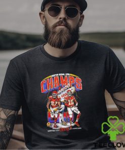 Kansas City Chiefs Travis Kelce Patrick Mahomes Super Bowl LVIII Champs skeletons shirt