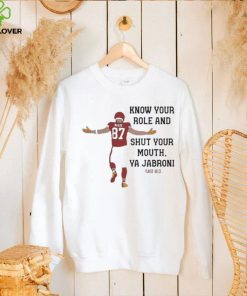 Kansas City Chiefs Travis Kelce Quote Know Your Role and Shut Your Mouth shirt