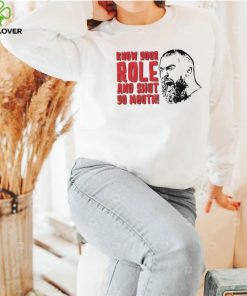 Kansas City Chiefs Travis Kelce T Shirt Know Your Role And Shut Yo Mouth