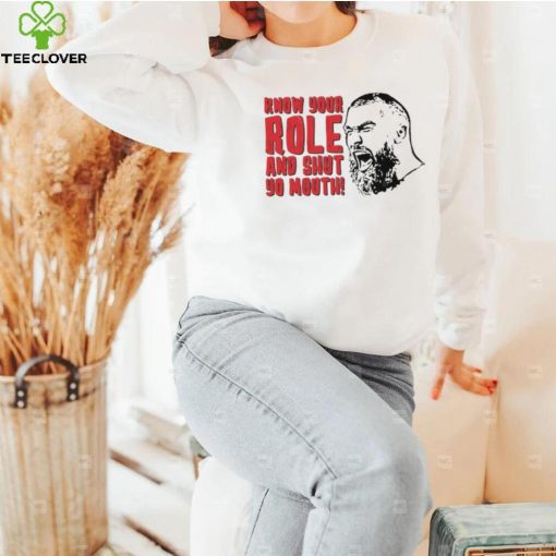 Kansas City Chiefs Travis Kelce T Shirt Know Your Role And Shut Yo Mouth
