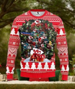 Kansas City Chiefs Tree Ugly Christmas Sweater