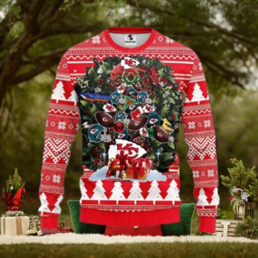 Kansas City Chiefs Tree Ugly Christmas Sweater