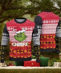 Kansas City Chiefs Ugly Christmas Sweaters Grinch