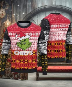 Kansas City Chiefs Ugly Christmas Sweaters Grinch