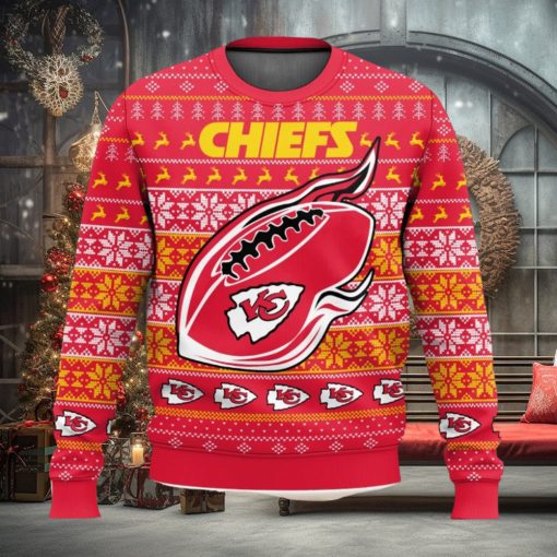 Kansas City Chiefs Ugly Sweater 3D Printed Men And Women Christmas Gift