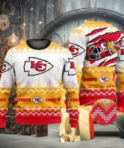 Kansas City Chiefs Ugly Sweater Yellow Nice Gift For Everyone