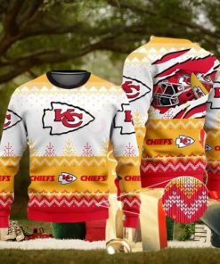 Kansas City Chiefs Ugly Sweater Yellow Nice Gift For Everyone