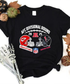 Kansas City Chiefs Vs Houston Texans Head To Head AFC Divisional Round 2024 25 Shirt