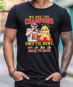 Kansas City Chiefs We Are The Champions Kelce Swiftie Bowl Back To Back Shirt