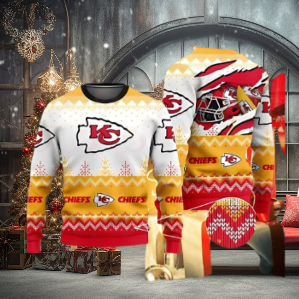 Kansas City Chiefs Winter Warmth Ugly Christmas Sweater Kansas City Chiefs Winter Warmth Ugly Christmas Sweater