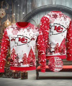 Kansas City Chiefs Winter Wonderland Ugly Christmas Sweater