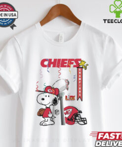 Kansas City Chiefs X Snoopy 2025 NFL Super Bowl LIX Champions Shirt