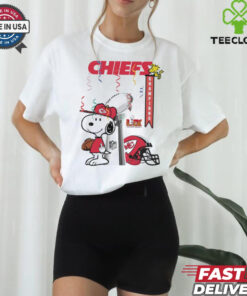 Kansas City Chiefs X Snoopy 2025 NFL Super Bowl LIX Champions Shirt